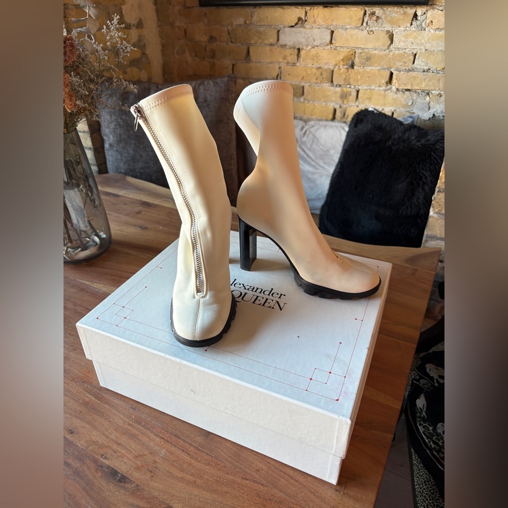 Alexander McQueen Neoprene sock boots